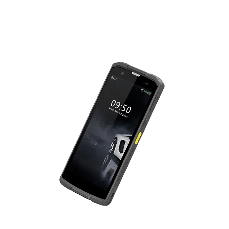 front view of Grandstream WP856 cordless Wi-Fi IP phone showing display screen