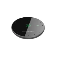 Top view of Grandstream GMD1208 wireless microphone showing touch controls and sleek design