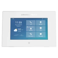 Front view of Grandstream GSC3570 IP conference phone with touchscreen display