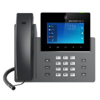 Front view of Grandstream GXV3350 IP Video Phone with touchscreen display