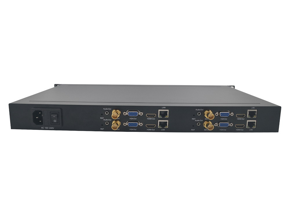 1U Rack H.265 4K HDMI VGA CVBS Decoder Price in Pakistan - Image 3