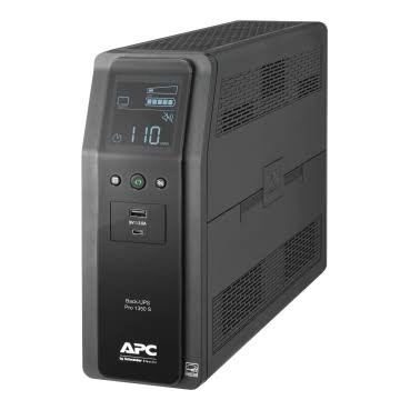 APC BR1350MS APC Back-UPS Pro, 1350VA/810W, Tower, 120V, 10x NEMA 5-15R outlets, Sine Wave, AVR, USB Type A + C ports, LCD, User Replaceable Battery BR1350MS
