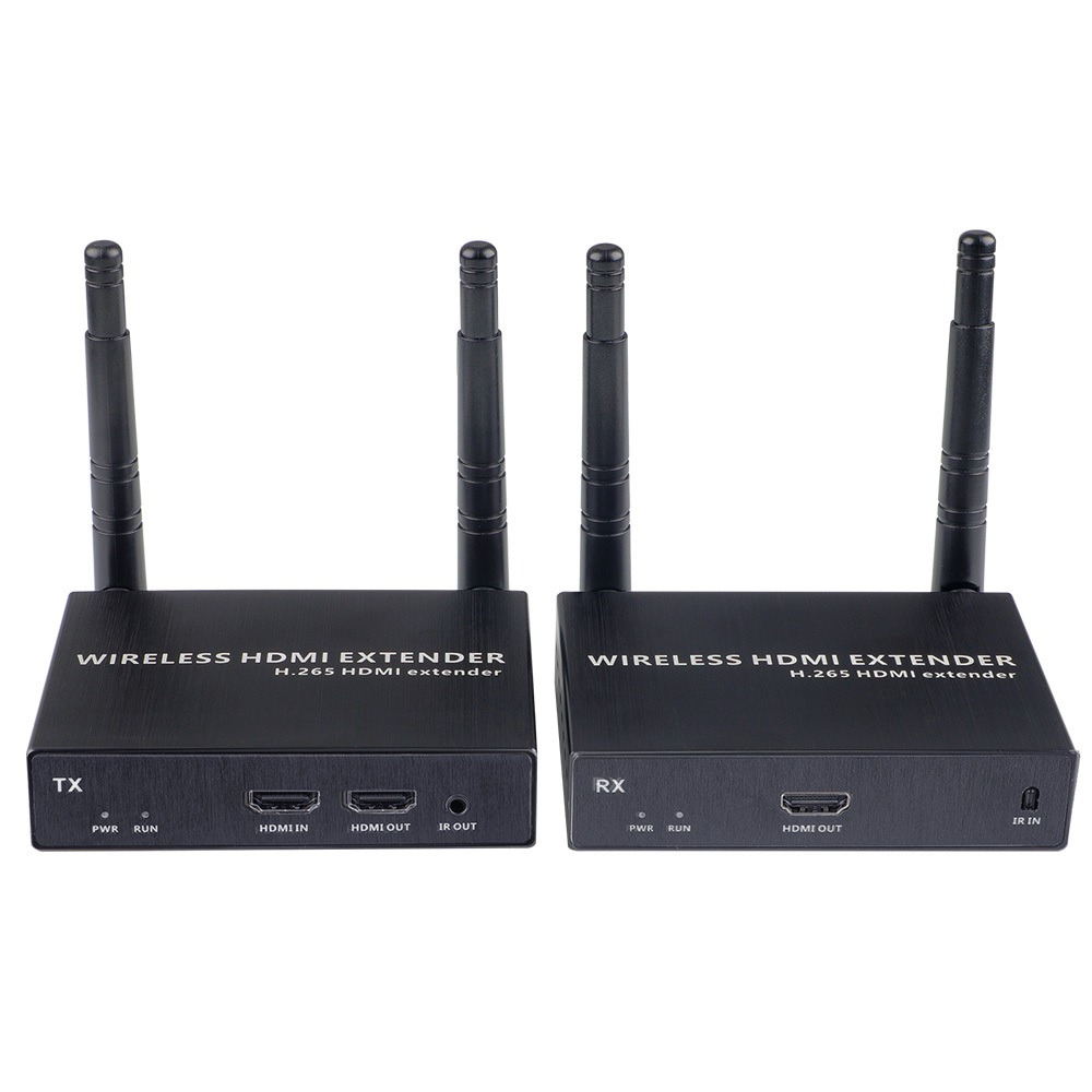 Exvist ITS2EB 1080P@60FPS Wireless HDMI Extender Kit – 328ft Range, 1-to-4 Receivers, Plug-and-Play Setup