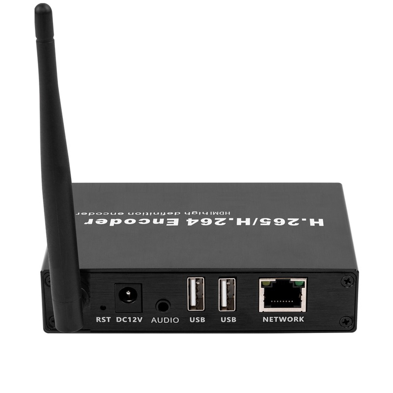 Exvist ON-MIX-30D H.265 1080P@60FPS WiFi HDMI Encoder w/OLED Screen & Loopout | Wireless RTMP/RTSP/SRT for Live Events, Mobile Broadcasting & Surveillance