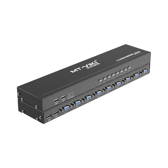 MT-VIKI 8-Port USB VGA KVM Switch 1U Rackmount with Cables Price in Pakistan